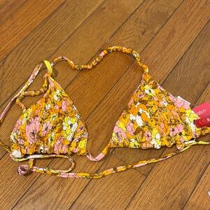 Xhilaration Floral Bikini Top